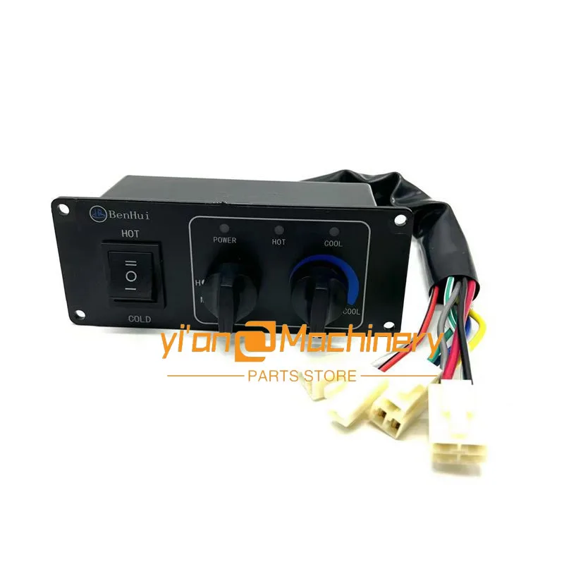 

For Shanhe Intelligent Zoomlion ZE60 65 80 85E Air Conditioning Controller Panel Switch Assembly excavator parts