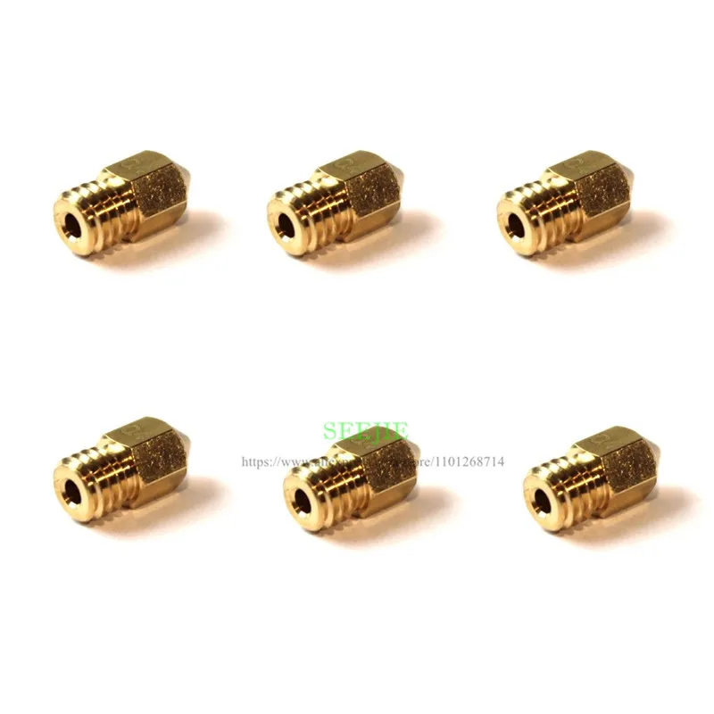 

6 шт. латунное сопло FLSUN QQ/Q5 0,4 мм — детали 3D-принтера