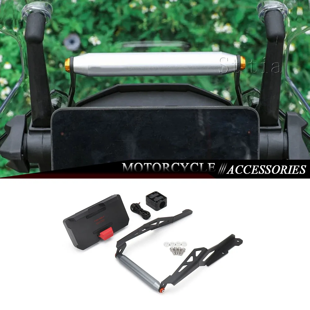 

New 12mm/22mm Motorcycle Front Wireless charging Mobile Phone Navigation Bracket GPS Mount For CFMOTO 800MT 800mt 800 MT 2023