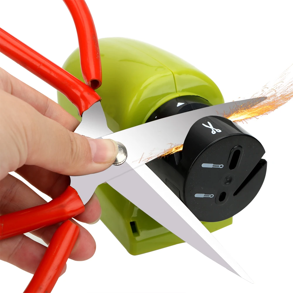 Multifunctional High-Speed Sharpening Electric Knife Sharpener Motorized Rotary Whetstone Kitchen Tools