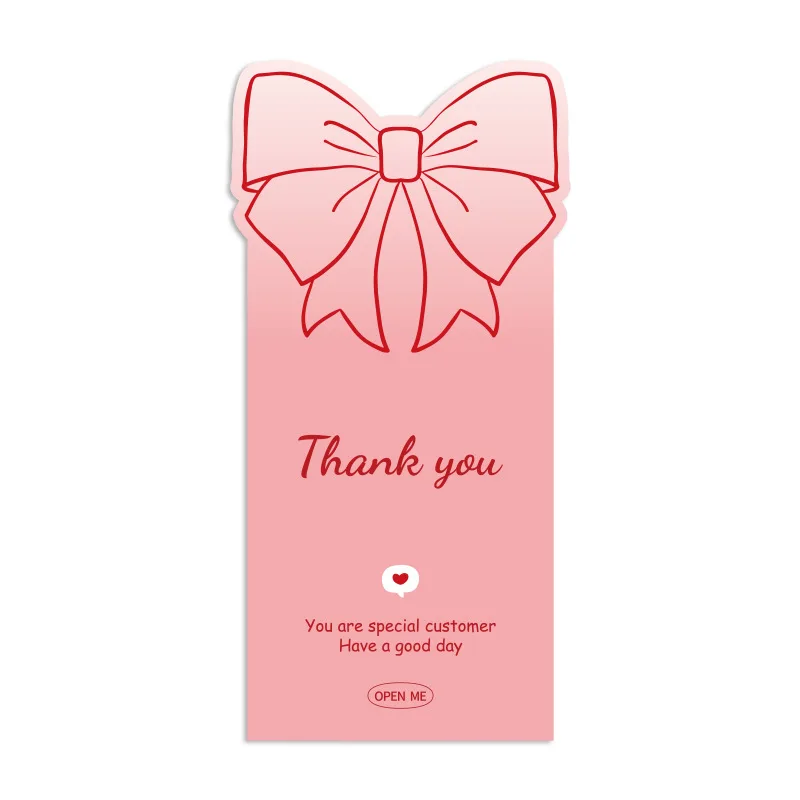 50 Stück niedliche rosa Schleifen-Dankeschön-Aufkleber, Rosen-Geschenkbox-Versiegelungsaufkleber, dekorative Geschenketiketten, selbstklebende Etiketten für Geschenkboxen. – Detail 8