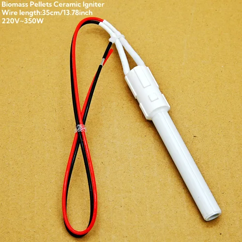 Encendedor cerámico 220V 350W, encendido rápido para accesorios de electrodomésticos encendedor de estufa de pellets 110mm