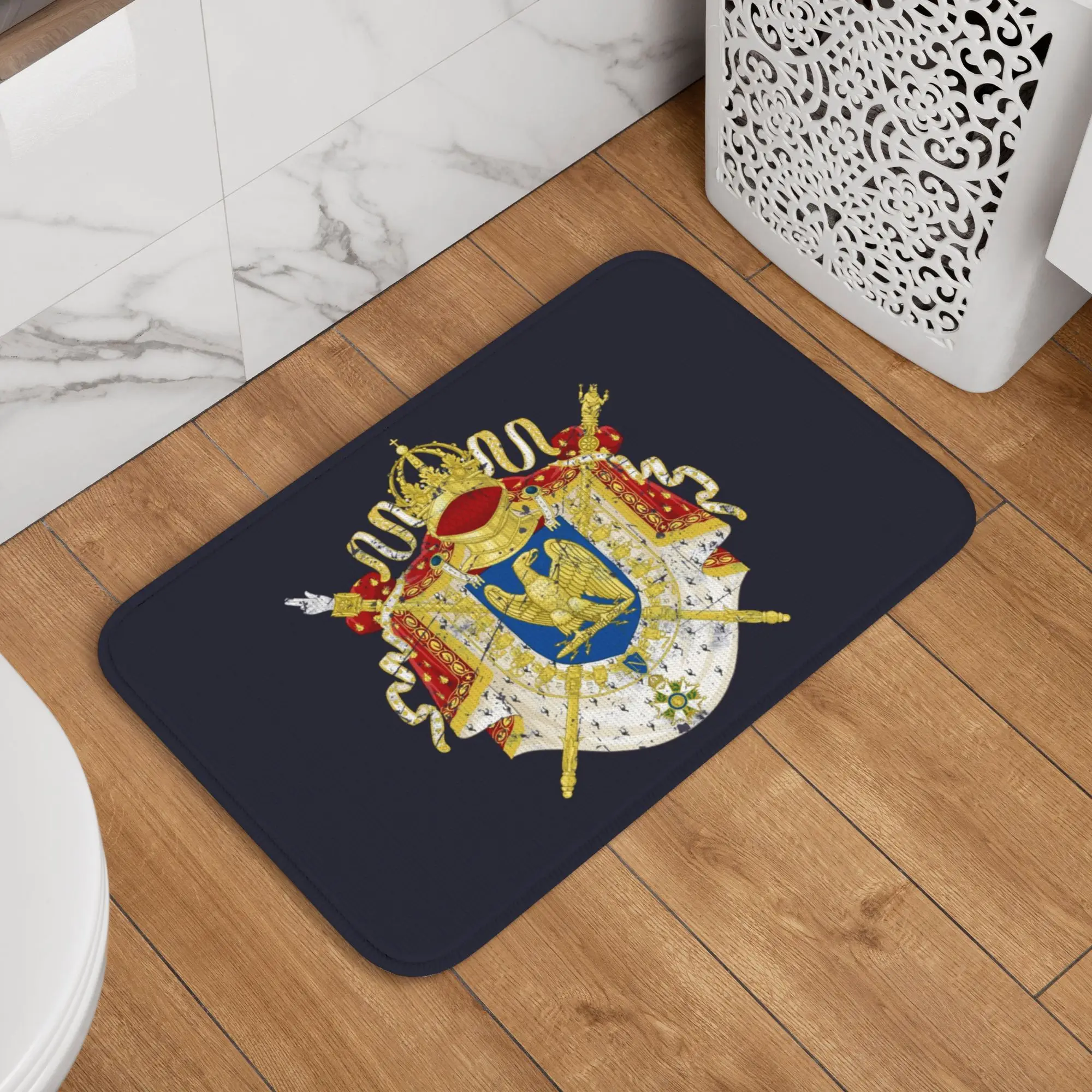 Custom French Empire Napoleon Front Floor Door Entrance Mat Outdoor Eagle Falg Kitchen Bathroom Doormat Garden Carpet Rug