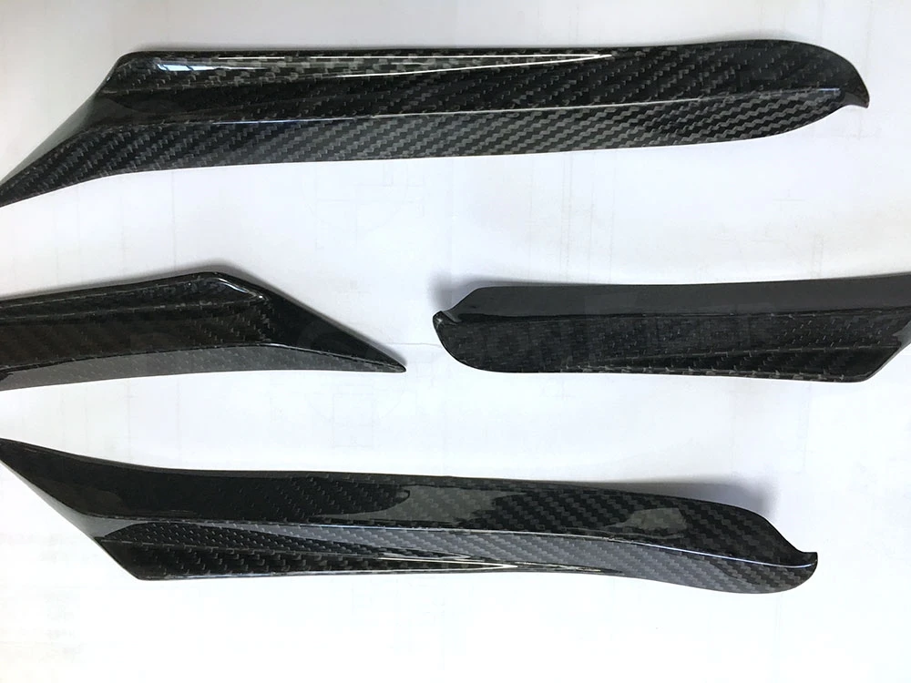 

JCYECF Front Bumper Fog Lamp Side Canards Fins For BMW 8 Series 840i G14 G15 G16 2019+Dry Carbon Bumper Side Air Vent Splitter