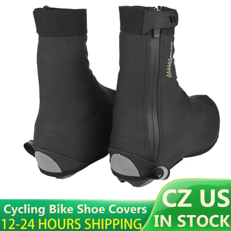 M/L/XL/XXL Waterproof Thermal Warm Cycling Bike Shoe Covers Bicycle Overshoes for Men Women Road Mountain Bike Auto-lock Booties