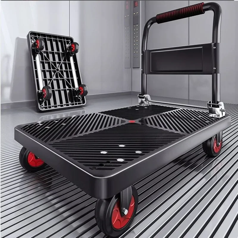 

Flat cart silent folding trolley trolley