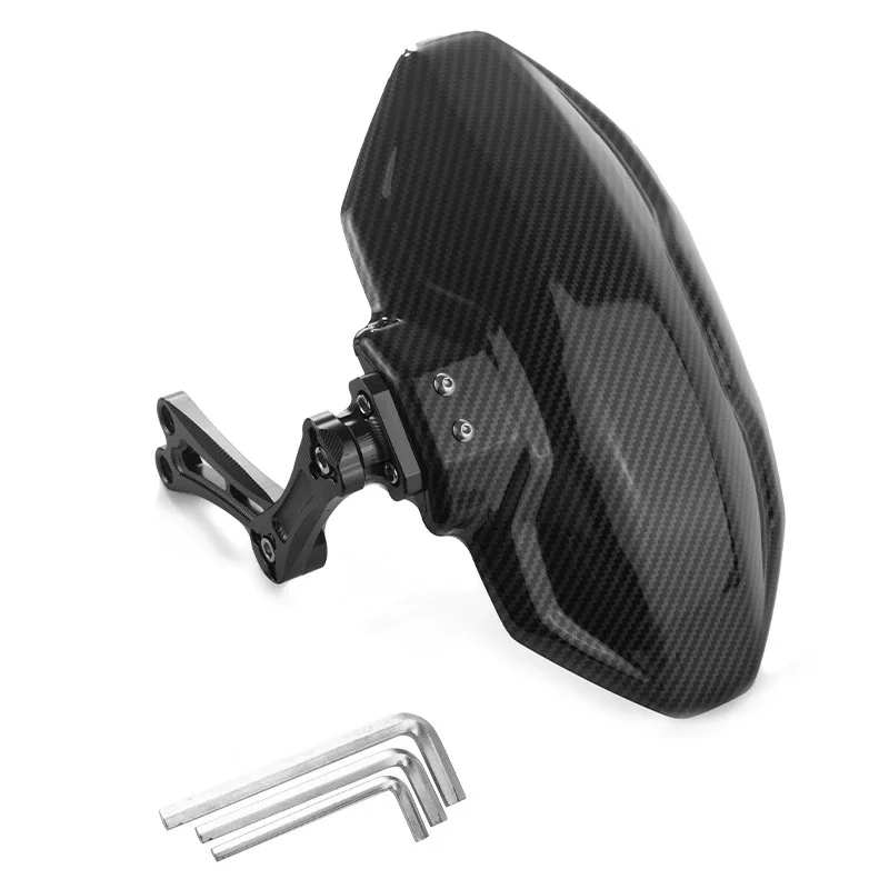 Universal Carbon Fiber Patterned Motorcycle and Electric Vehicle Modified Mudguard Suitable for NIU Smart N1s ,easy To Install image 6