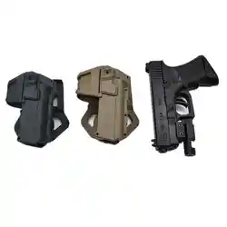 Tactical Removable Pistol Holster GL 19 Gun Holster Flashlight Or Laser Mounted Pistol Case