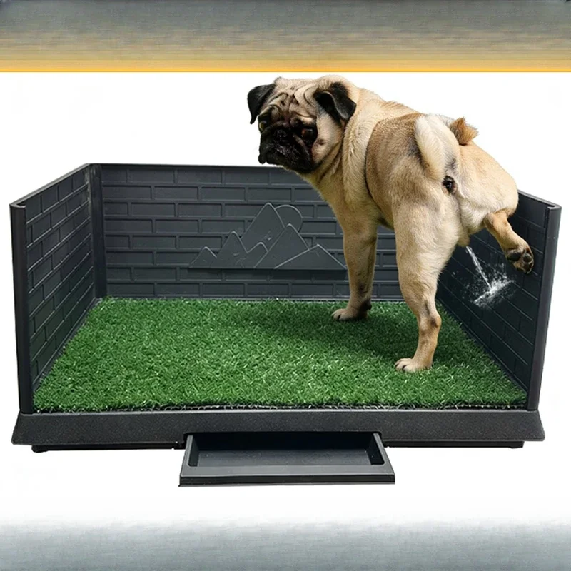 Pet dog toilet fake lawn peeing and urinating simulated lawn can be cleaned and trained toilet shit artifact, dog toilet three