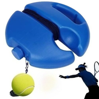 Tennis Trainer Rebound Ball Solo Training Equipment Portable Tennis Rebounder Kit with 1 String Ball for Beginners Exercise