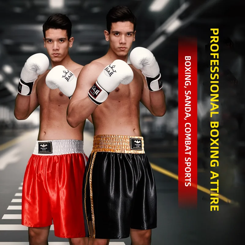 Bild 4: MUAYTHAI DRACULA Boxshorts Muay Thai Shorts Kampf Kickboxen Hosen Kampfsport MMA Trainingskleidung Fitnessstudio Satin Polyester