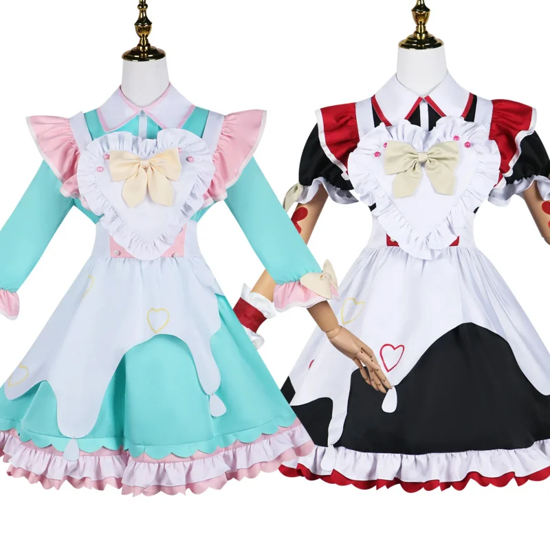 Jogo Cosplay Fantasia de Necessidade Menina, Vestido de empregada doméstica, KAngel KAngel, Vestido Lolita, Festa Anime, Ame Chan, Novo