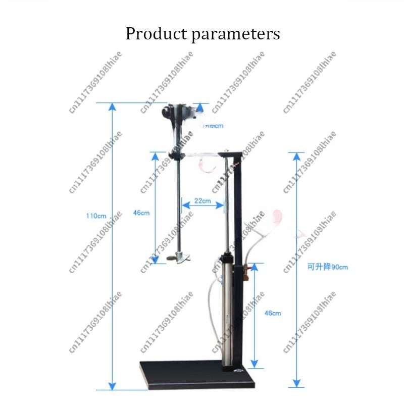 Pneumatic Mixer 5 Gallon Industrial Lifting Hand-held Mixing Machine Automatic Paint Glue Mixing Equipment