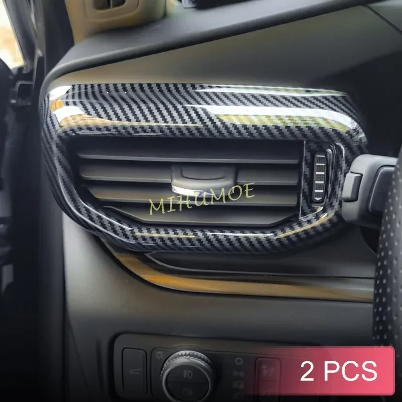 

Накладка на боковое вентиляционное отверстие центральной консоли автомобиля из углеродного волокна для Ford Explorer 2020-2024 гг.