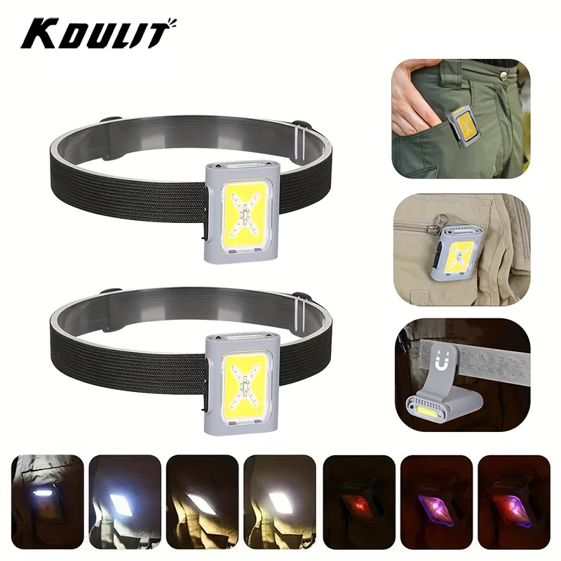 

Induction LED Headlamp, Rechargeable led Light,Super Bright Head Flashlight With Magnet for Work Hiking Fishing Running Camping