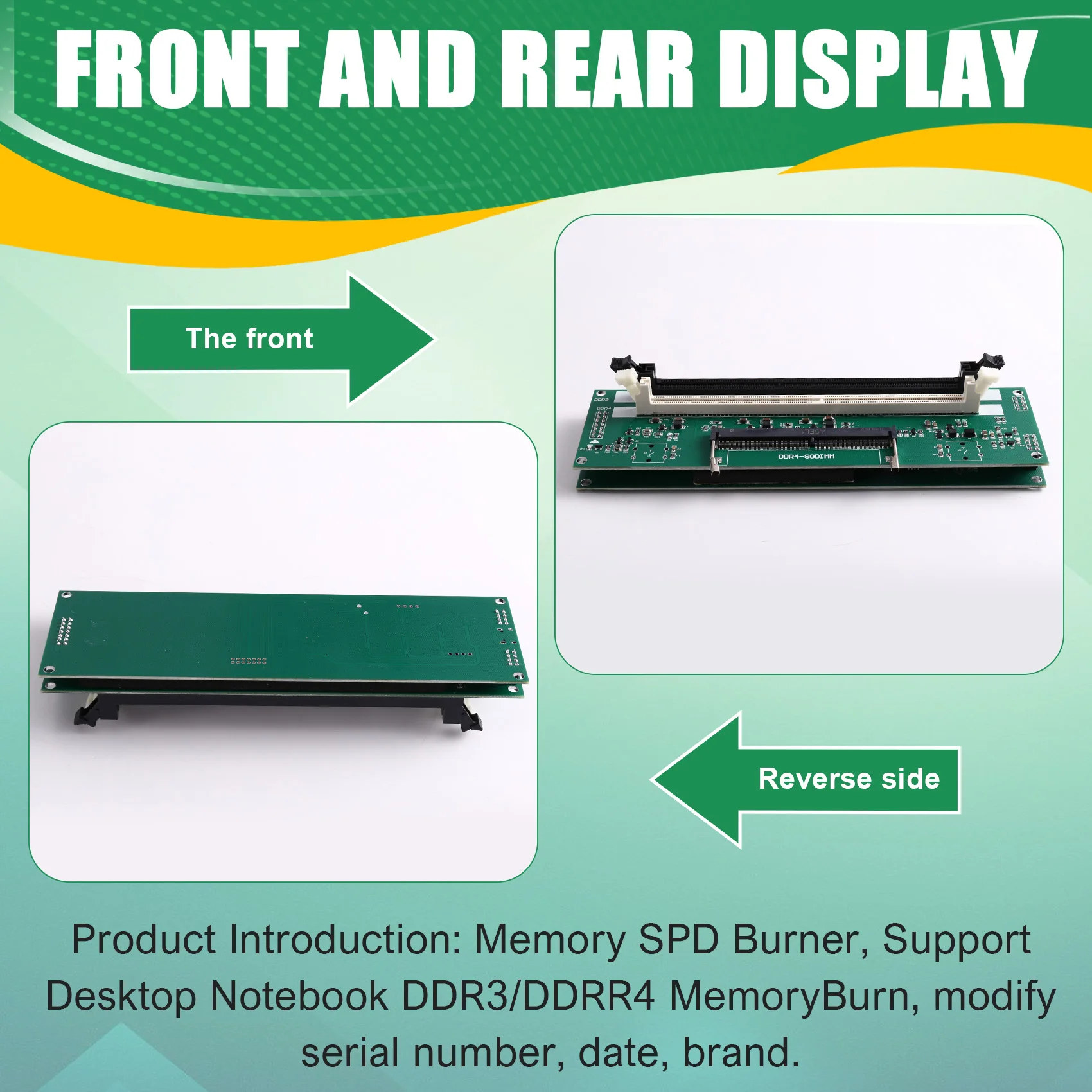 AS95-SPD Memory Programmer EP Burner Supports DDR3 DDR4 Memory One-Click Programming Memory Frequency Data