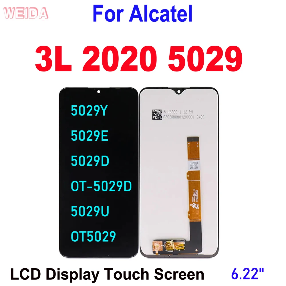 

AAA+ 6.22" LCD For Alcatel 3L 2020 5029 LCD 5029Y 5029E 5029D OT-5029D 5029U OT5029 LCD Display Touch Screen Digitizer Assembly