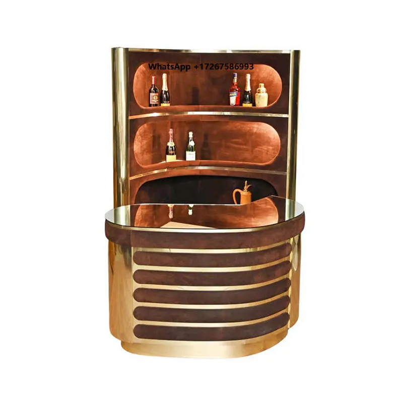 Luxury Contemporary Handmade Panel Wood Wine Cabinet Storage Wall Light Triangle Design Home Hotel Villa Living Room
