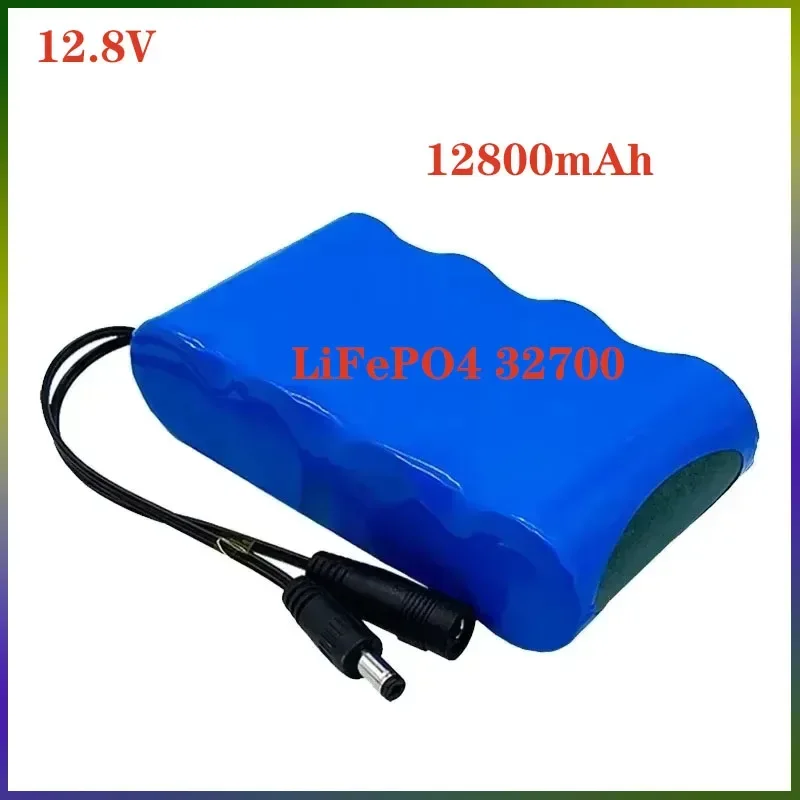 32700 12800mAh 12V LiFePO4  Rechargeable Battery Pack Built-in 40A Same Port Balanced BMS 4S1P 12.8V Power Supply 14.6V Charger