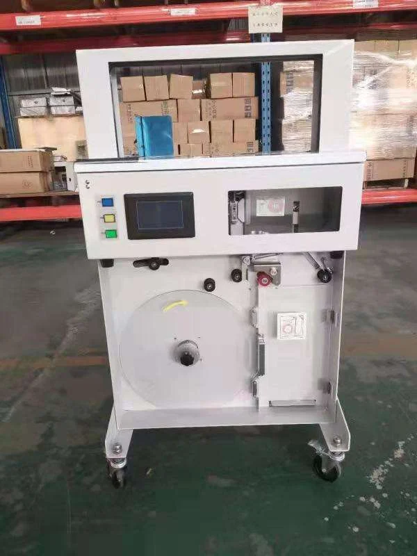 Floor Type Automatic Paper Strapping Machine Plastic Opp Film Banding Machine for Books Magazines Boxes