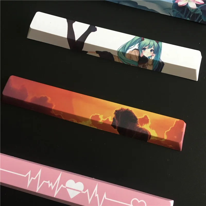 Dyesub print spacebar 6.25u Cherry profile mx switch keyboard mod