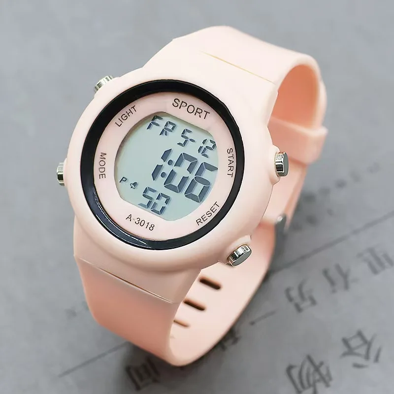 Cat-Ear Kids Watch with Bracelet Waterproof Digital Watch LED Sports Electronic Wristwatch for Girls Boys Students Children Gift