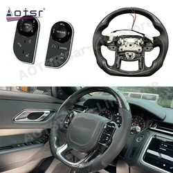 SWC Heating Car Auto Steering Wheel Assembly For Land Rover Range Rover Sport L494 Carbon Fiber Electronics Interior Accessories