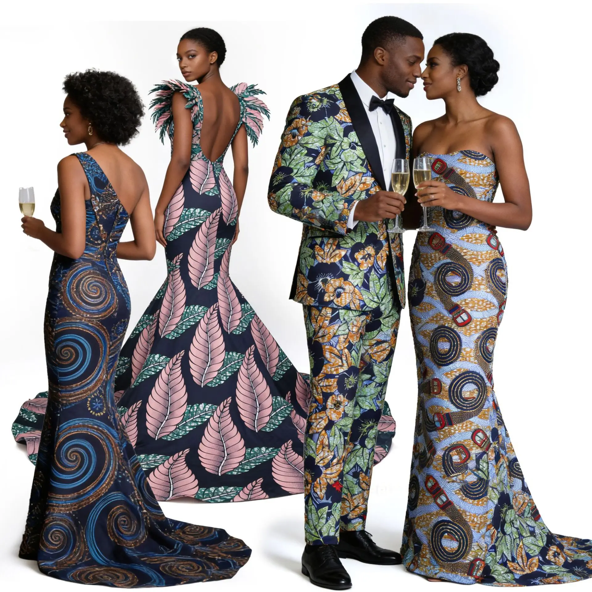 6Yards African Wax Print Double-Sided Printed Polyester Fabric High-Quality Ankara Style Plain Weave Textile for Dressmaking view 4
