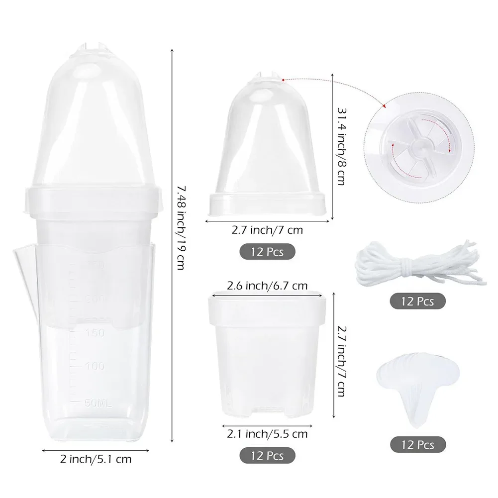 Self Watering Propagation Containers with Humidity Dome and Measurement Marks for Consistent Hydration Management