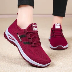 Shoes women's 2026 spring new outdoor breathable mesh shoes fashion casual women's shoes low-top women's sports single