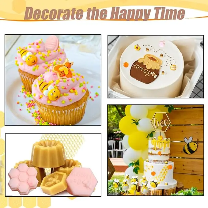 

16-hole Bee Theme Modeling Silicone Mold Chocolate Cake Mold Baking Tool Soft Candy Mold Baking Accessories