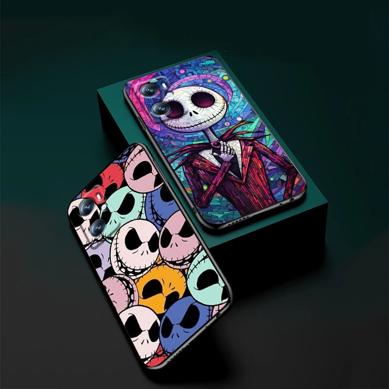 The Nightmare Before Christmas For OPPO Find X6 X5 X3 A54S A5 A94 A16 A53S A57 A74 A72 A98 A78 A96 A9 5G Black Soft Phone Case