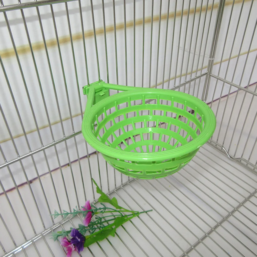 

6 Pcs Bird Nest Hanging Plastic Breeding Hut for Small Birds Cage Basin Easy Install Safe Clean pigeon hatching nest breeding
