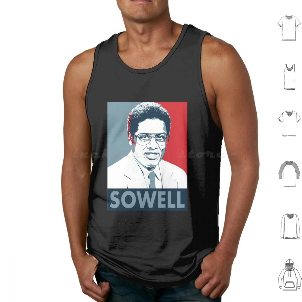 Thomas Sowell 78-Unisex Shirt Men's Shirt Best Vintage Tank Tops Vest Sleeveless Thomas Sowell 78 Best Vintage