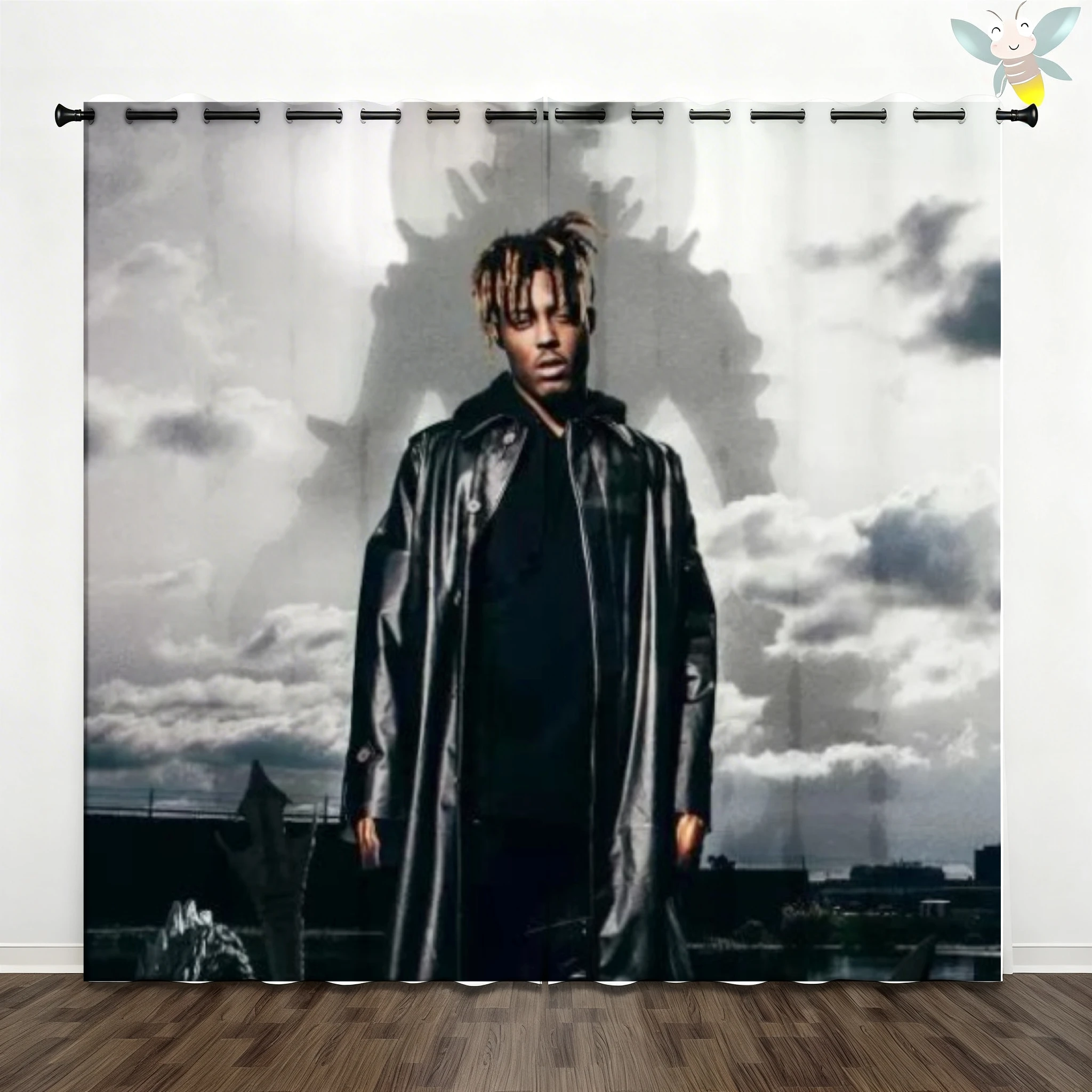 Legends Never Die-Juice Wrld Blackout Curtains Insulated Curtains Bedroom Living Room Balcony 2PCS Total Privacy Decoration