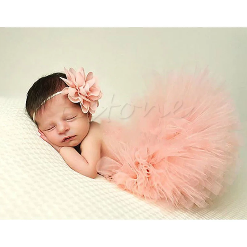 With Matching Flower Headband Set Newborn Photography Props 0-2 Y top quality