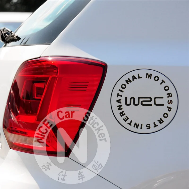 Car Stickers WRC World Rally Championship Reflective Decals For Fuel Tank Cap Trunk Motorcycles