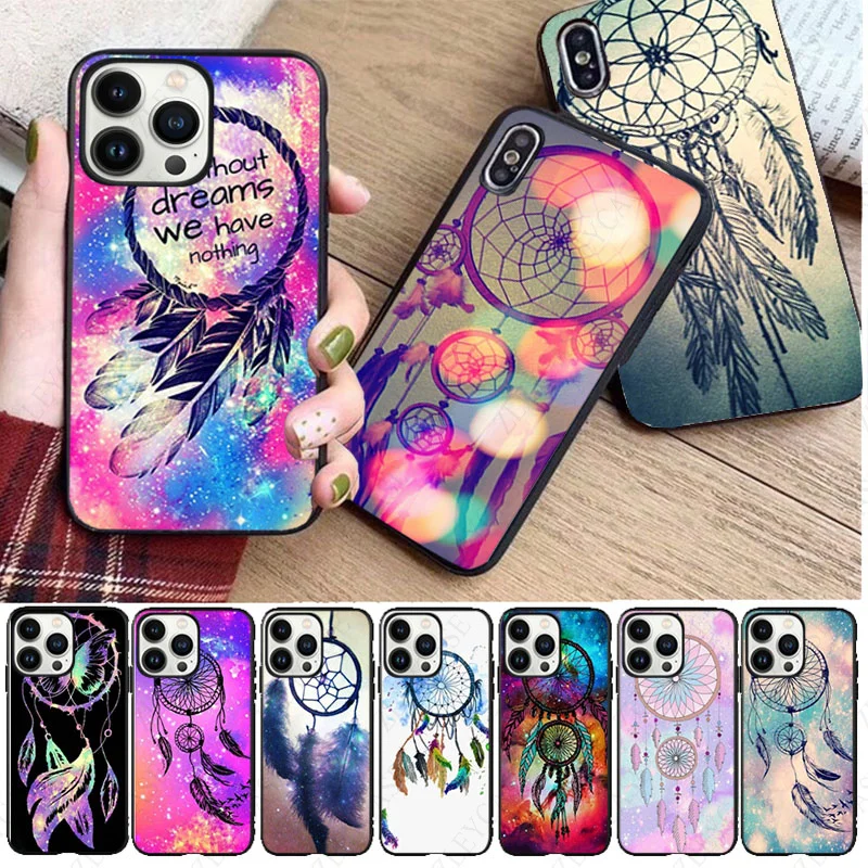 funda Blue Dreamcatcher Dream Catcher Phone Cover For iphone 16pro 15pro 14pro 11pro 12pro 13pro max 16plus 7 SE XR 12mini Cases