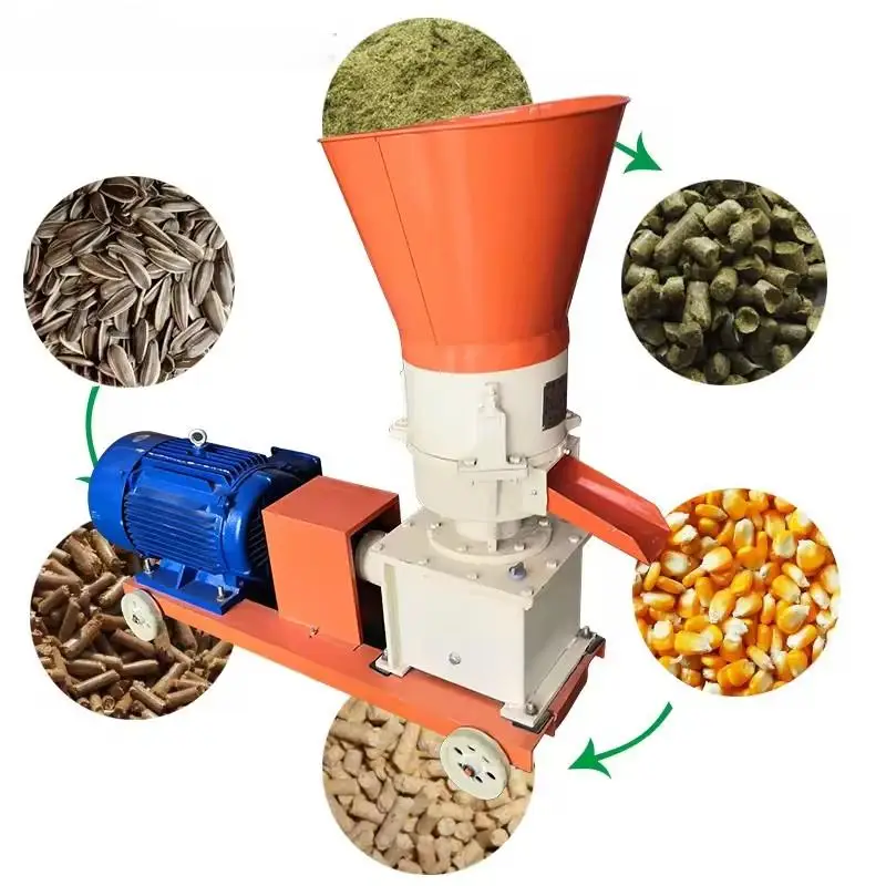 Pelleting feed Poultry feed Poultry feed processing machine for sale