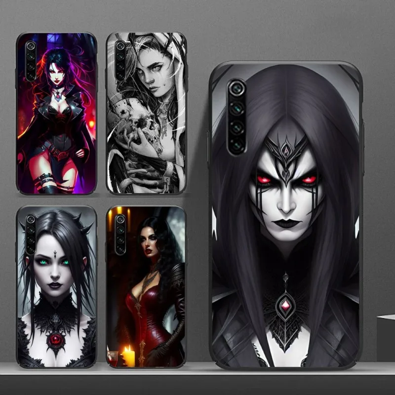 Royal Vampire Queen Smart Phone Case for Realme GT 2 9i 8i 7i Pro X50 X2 C35 C21 C20 C11 C3 Black Soft Phone Cover Funda