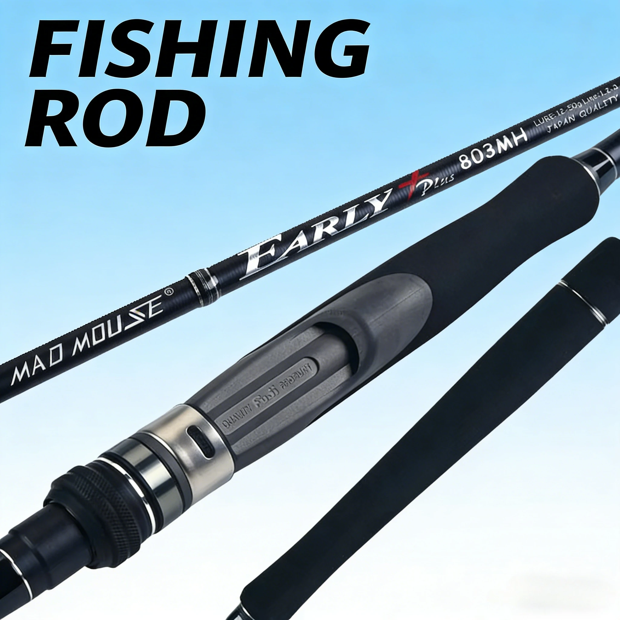 

T1100G 46T 40T Carbon 82 110g MF F Action SIC Guides 2 Section Design Lightweight Baitcasting Spinning Lure Fishing Rod