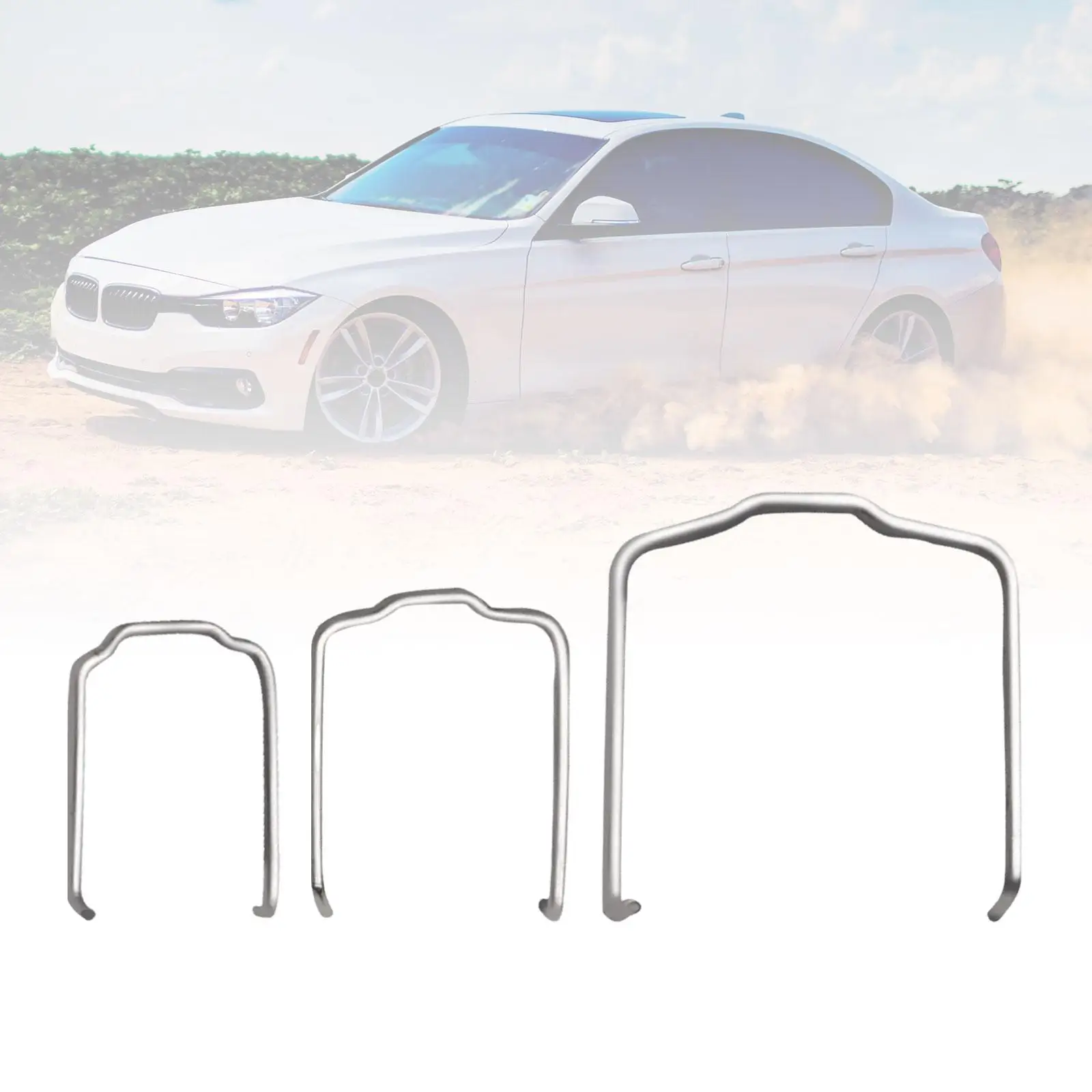 3x Radiator Hose Retaining Radiator Hose Clips Metal Horse Shoe Clips for 740il 740i 325i 328i