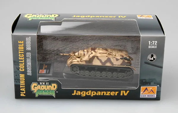 Easymodel 36123 1/72 German IV Jagdpanther Main Battle Tank Model finito Military Static Plastic Model Collection o Gift