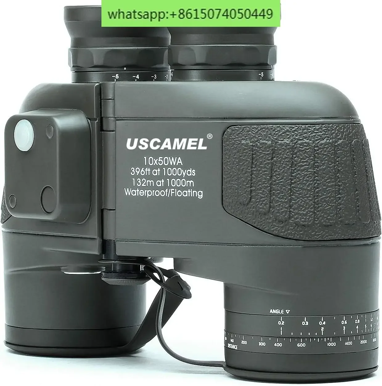 USCAMEL 10x50 กล้องส่องทางไกลทางทะเล BAK4 กันน้ําพร้อมเครื่องวัดระยะเข็มทิศสําหรับเรือใบพายเรือตกปลากีฬาทางน้ํา