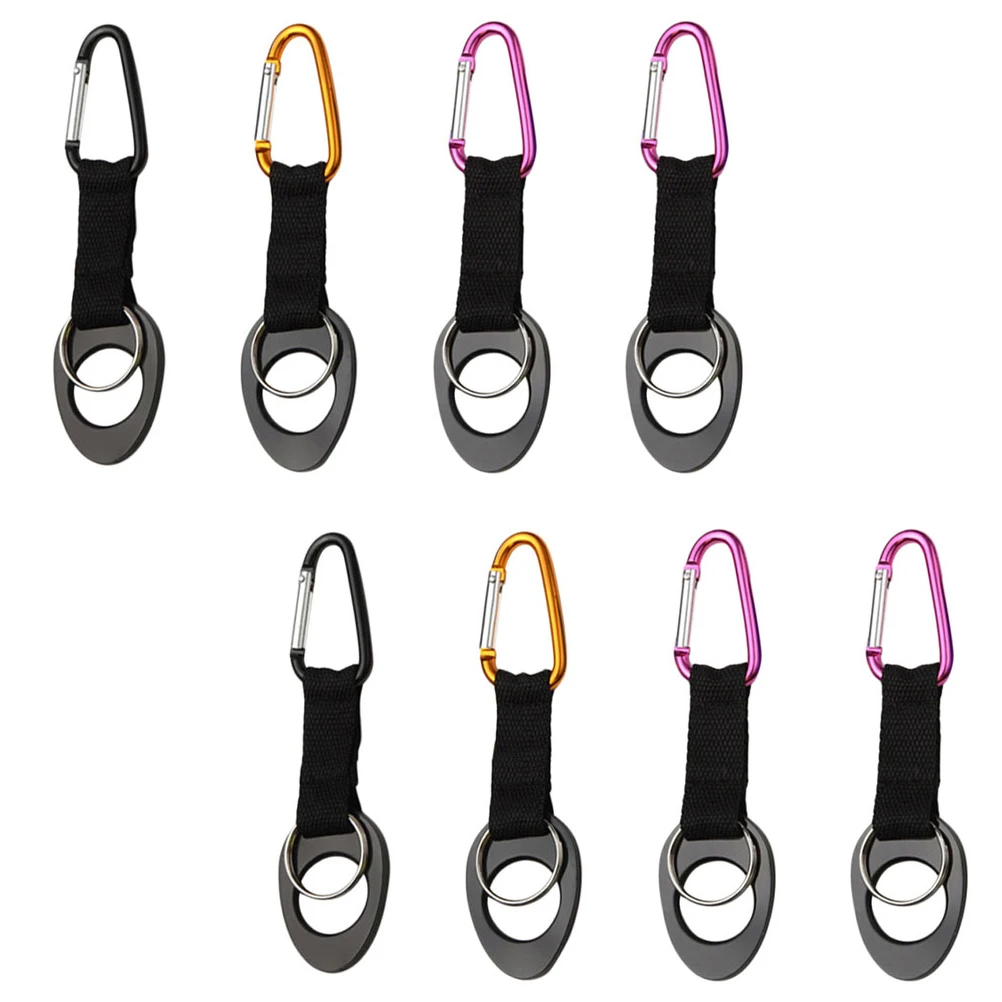 

8 Pcs Water Bottle Buckle Clips Nylon Webbing Straps Carrying Hooks Bottle Holders Elastic Kettle Lightweight