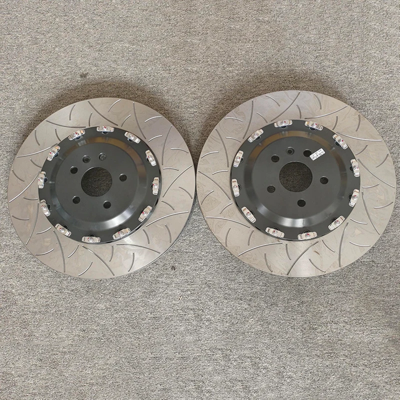 Modified Expanded High Carbon Alloy Front Rear Brake Rotors Disc Kits with Floating Screw for VW Golf MK6 Tiguan TT