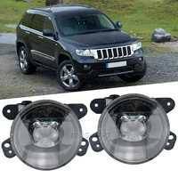 1 par para Jeep Grand Cherokee 2011 2012 2013 luz de circulación diurna lámpara antiniebla del parachoques delantero 12V luz antiniebla del coche LED DRL