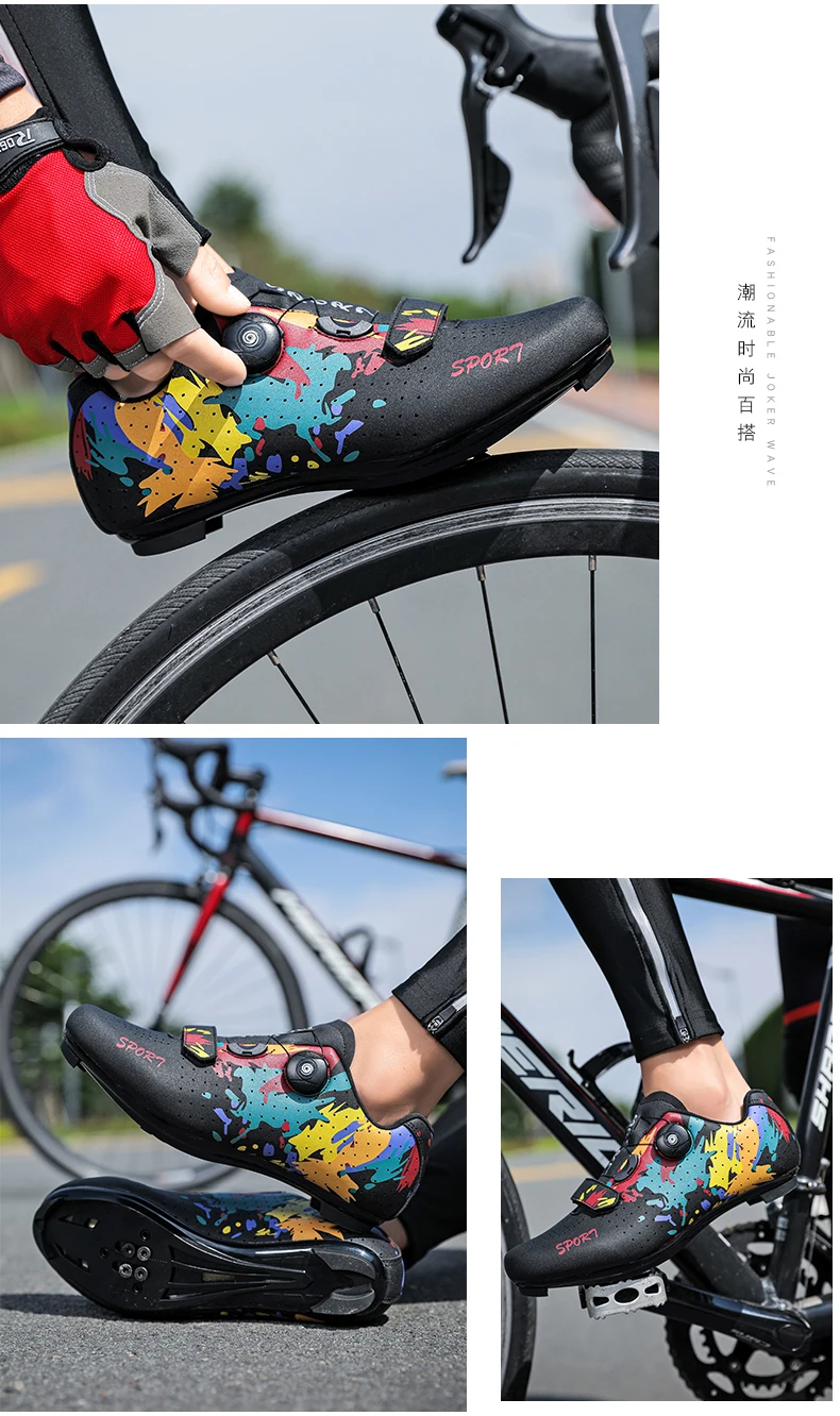 Herbst- und Winter-Fahrradschuhe, Unisex, mit robuster Sohle, geeignet für Straßen- und Mountainbikes, professionelles Fahrradzubehör, ideal zum Radfahren. – Detail 26