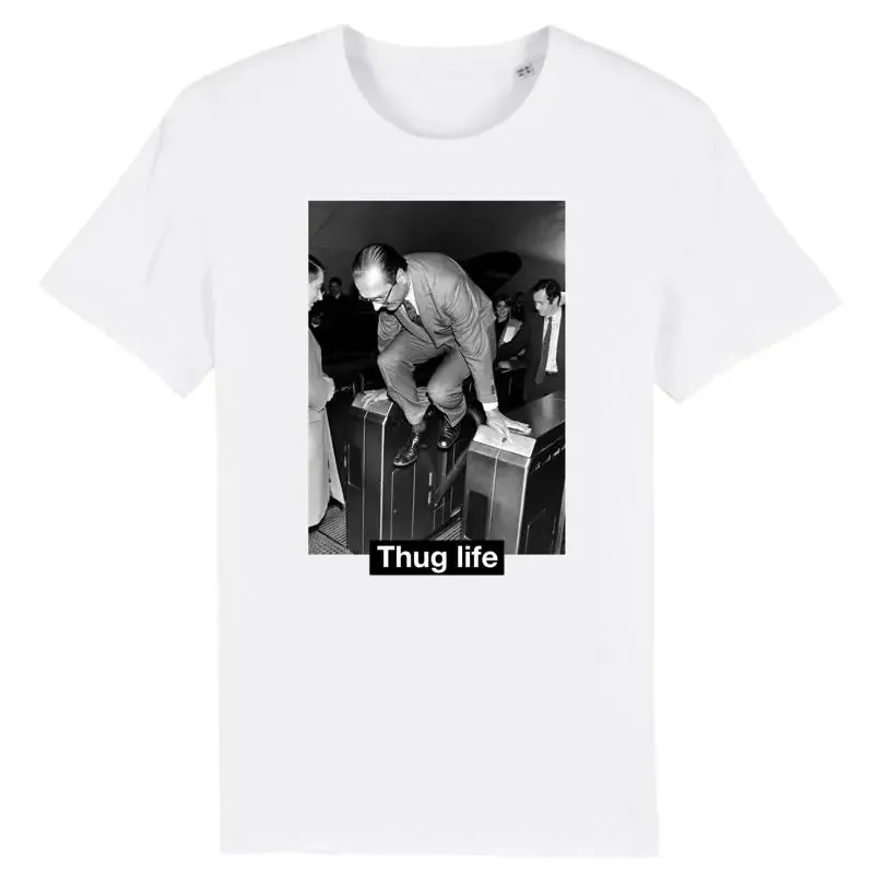 T shirt chirac thug life e