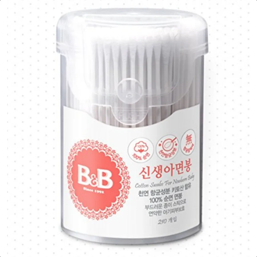 مسحات قطنية 210 قطعة من أعواد القطن المزدوجة